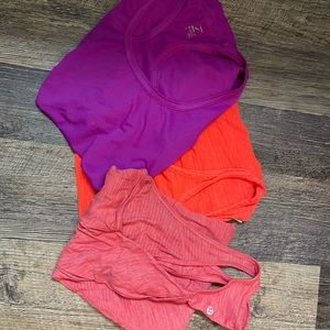 Three workout tank top lot.